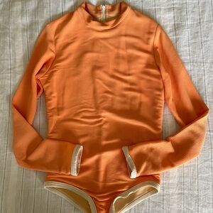 LainSnow - Lain Girls Mini Rashguard - Cantaloupe, Size 8/9